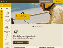 Tablet Screenshot of post.ch