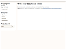 Tablet Screenshot of docucenter.post.ch