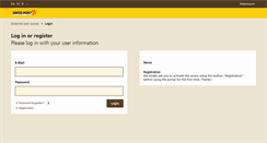 Desktop Screenshot of extern.post.ch